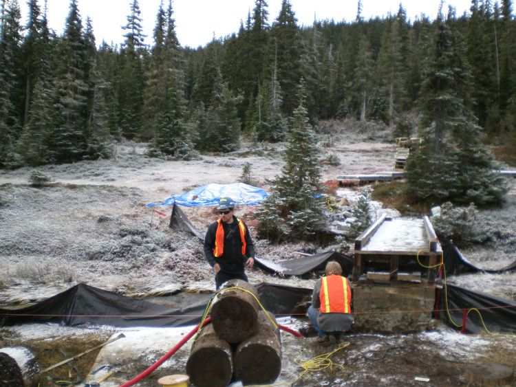 A remote location project in Strathcona Provincial Park